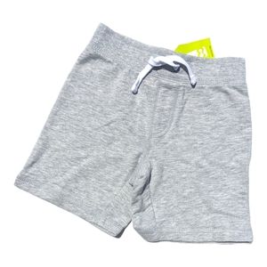 Crazy 8 Boys 2T Grey Cotton Faux Drawstring Short